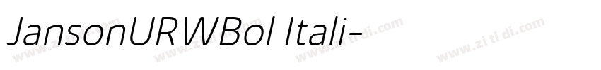 JansonURWBol Itali字体转换